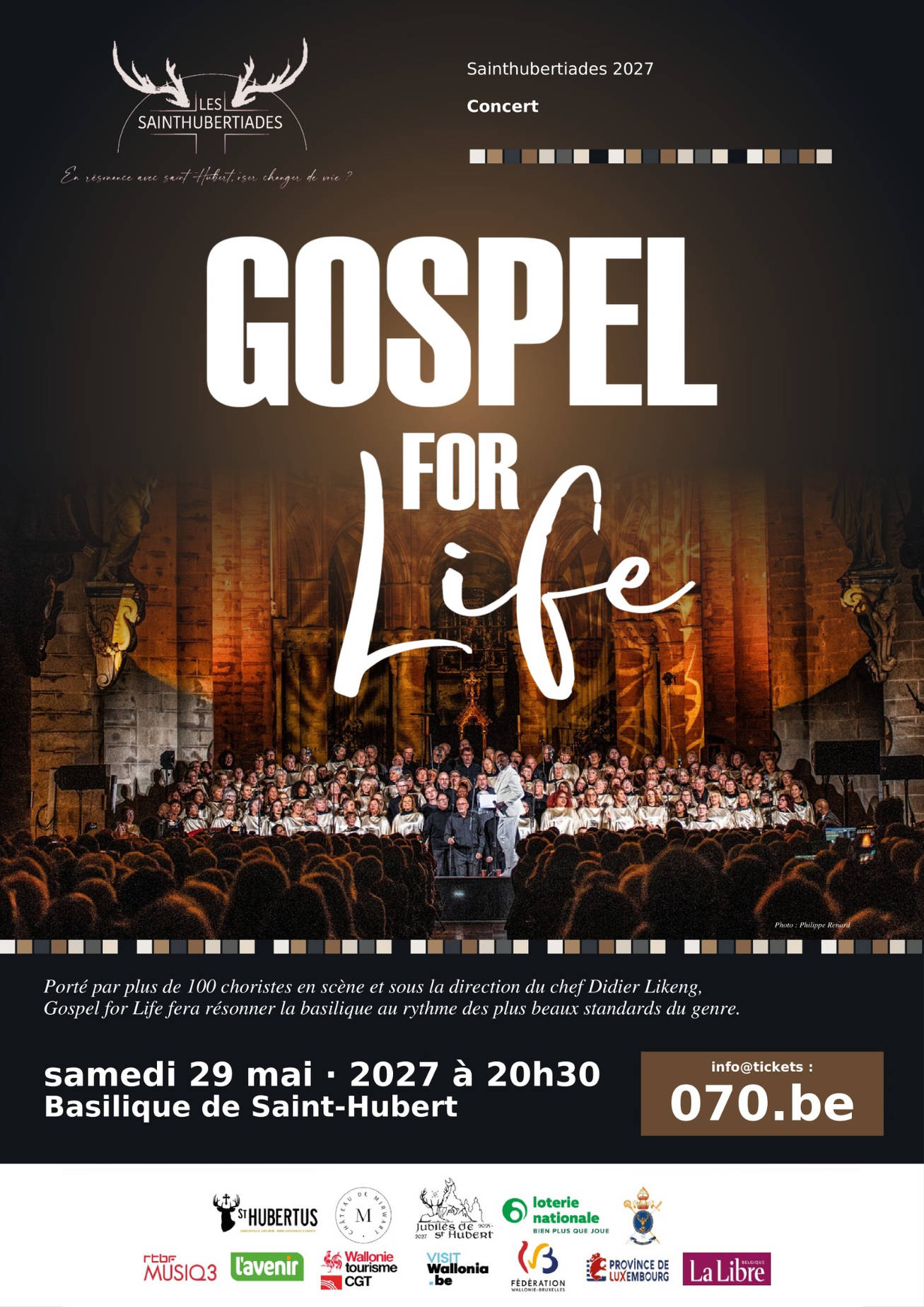 Affiche Gospel for Life — Concert spécial 1300 ans