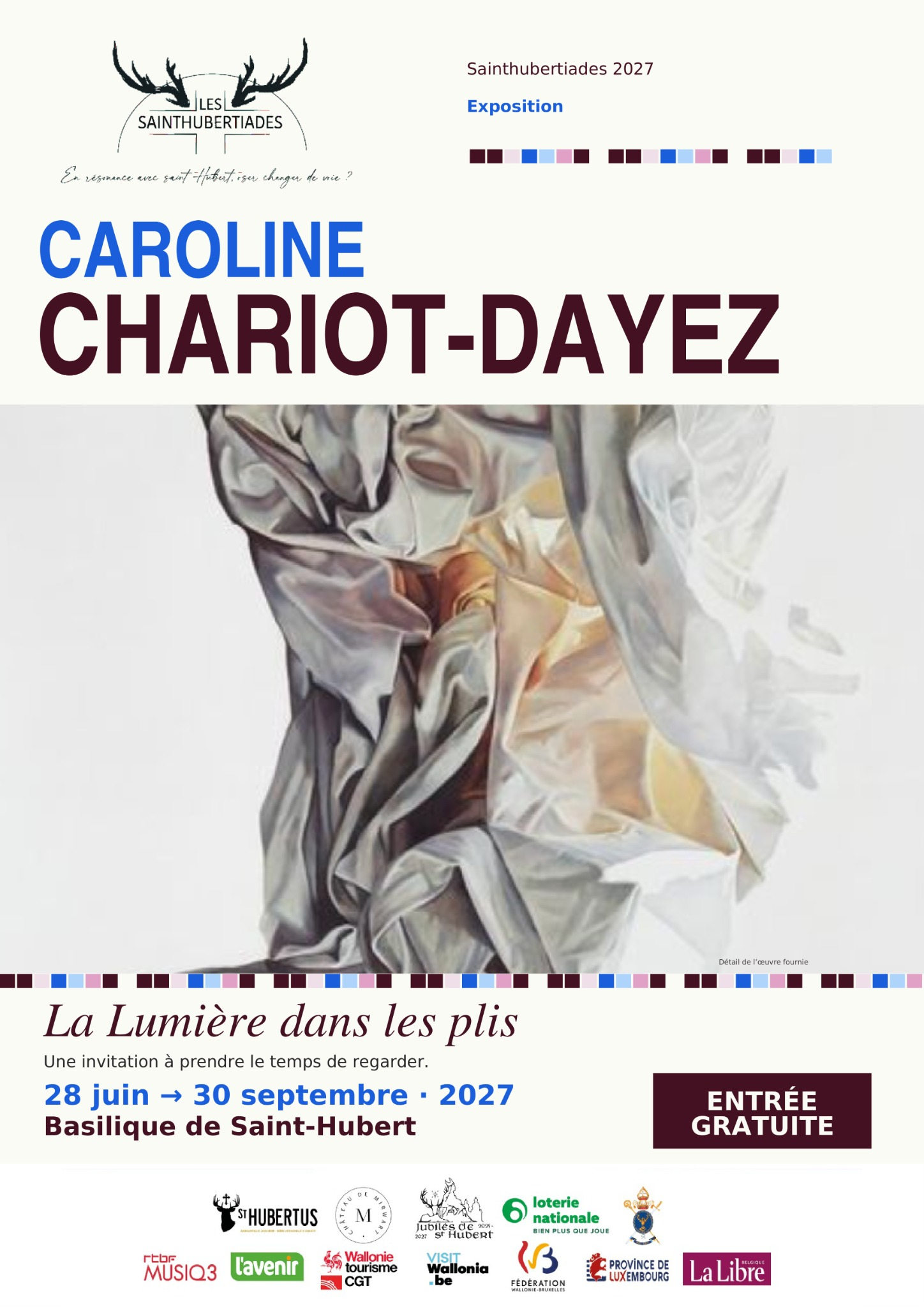 Affiche La lumière dans les plis, Caroline Chariot-Dayez