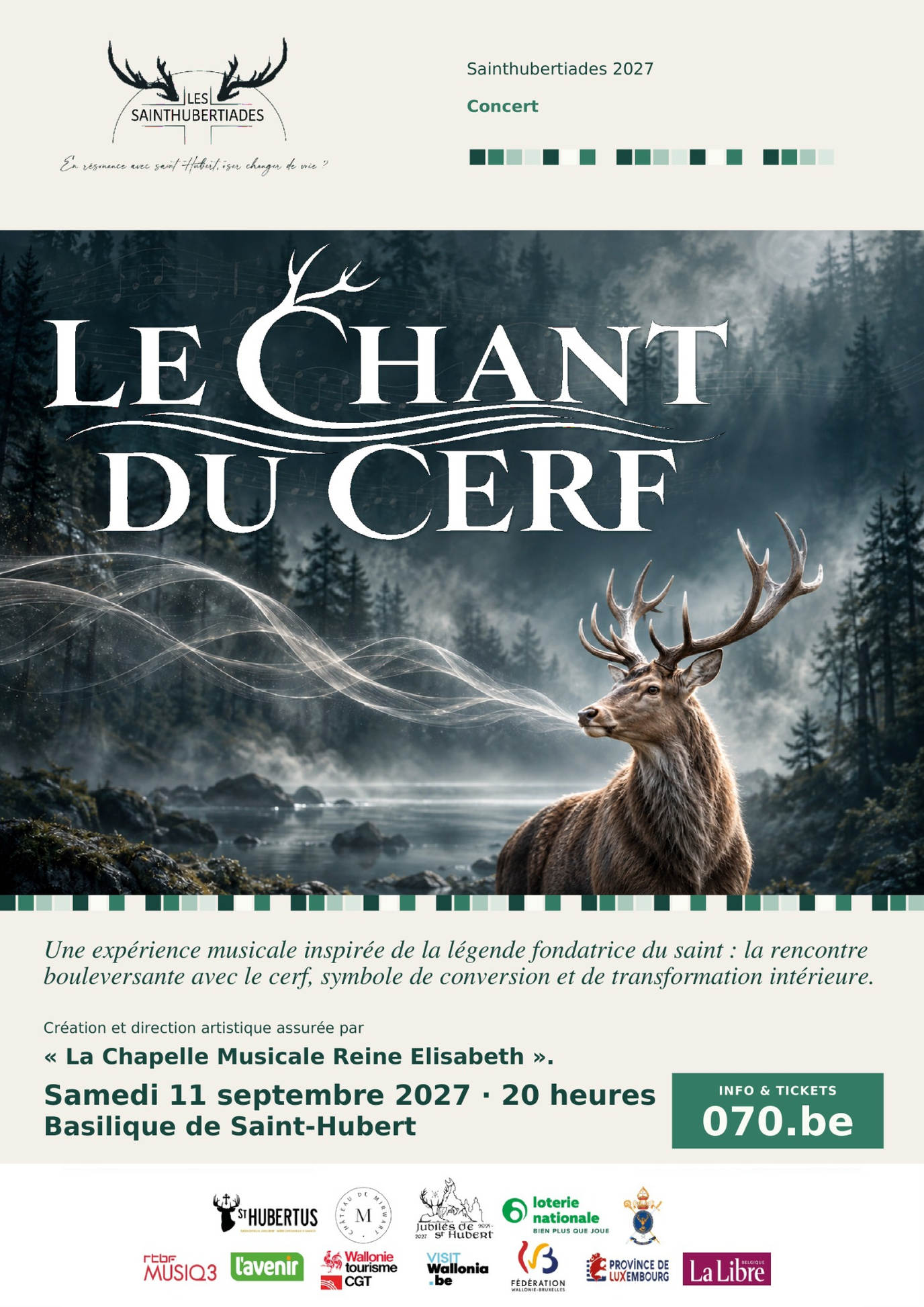 Affiche Le Chant du Cerf, résonances lyriques