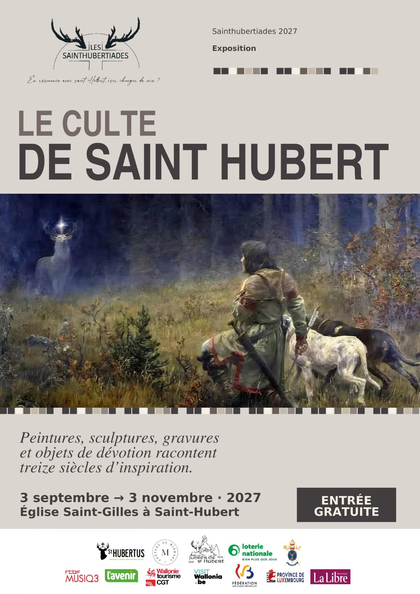 Affiche Le culte de saint Hubert